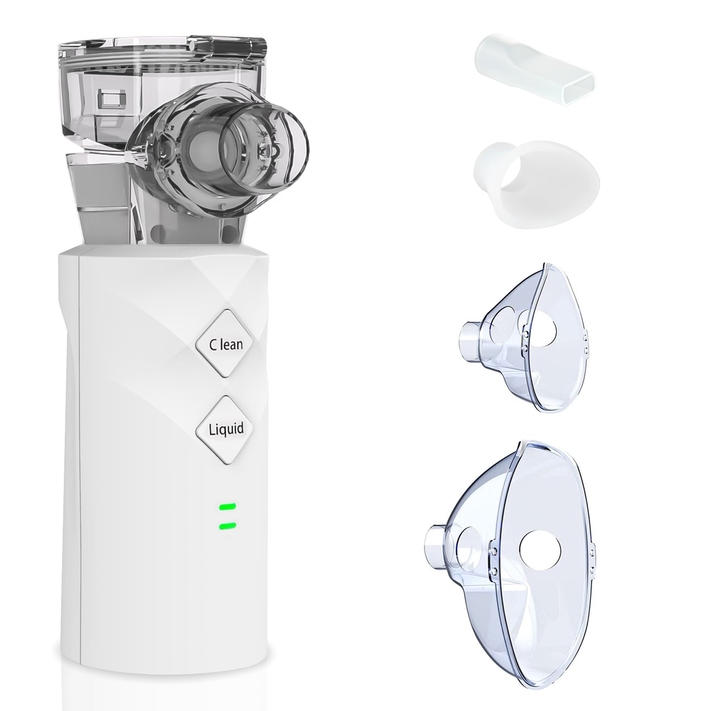 Hidnvefen Inhalationsgerät Vernebler, 1200mAh Inhalator für Kinder & Erwachsene, automatische Reinigung, 5h Laufzeit - Leicht & effektiv bei Atemwegserkrankungen, 4 Zubehörteile & Aufbewahrungsbox