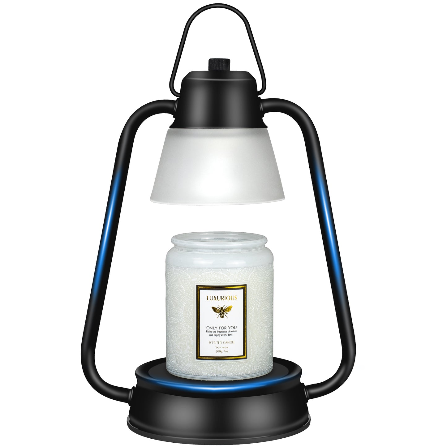 Hidnvefen Candle Warmer Lamp, Dimmable Electric Candle Warmer with Timer and 50W Bulbs, Perfect Height for 95% of Scented Candles, Enhance Your Bedroom and Dinning Room with Style and Relaxation